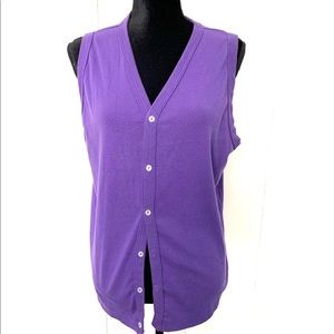 Retro purple American Apparel vest.